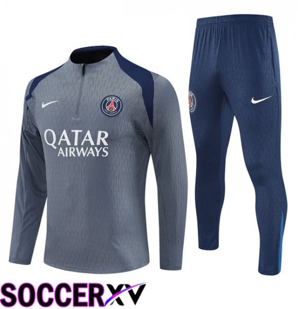 Paris PSG kit Training Tracksuit Grey 2025/2026