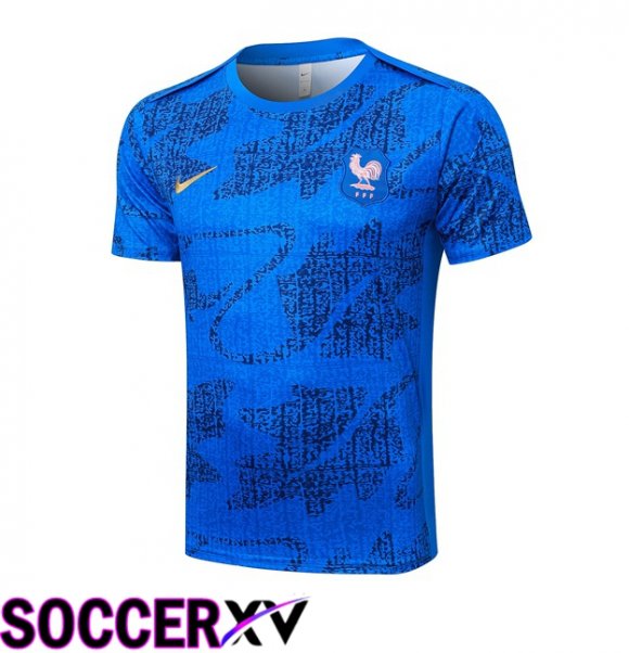 France Training T Shirt Blue 2025/2026