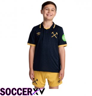West Ham United Kids Third Soccer Jersey Black 2025/2026