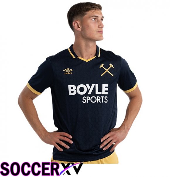 West Ham United Third Soccer Jersey Black 2025/2026