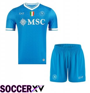 SSC Napoli Kids Home Soccer Jersey 2025/2026