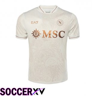 SSC Napoli Away Soccer Jersey White 2025/2026