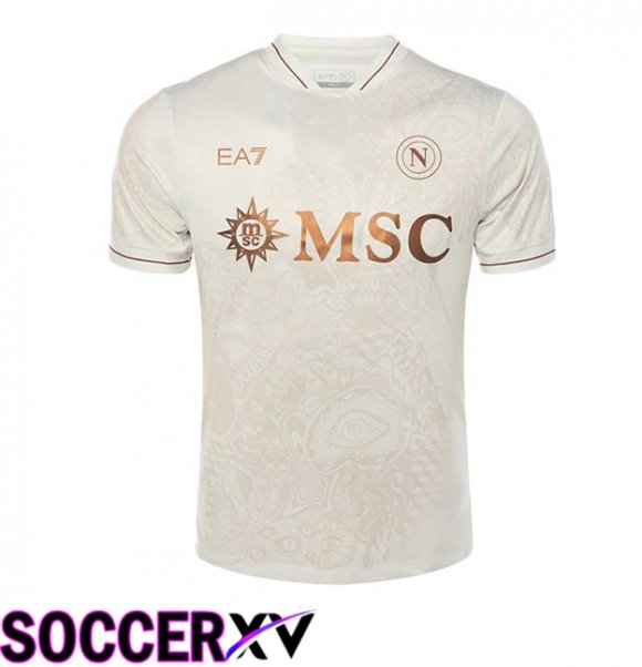 SSC Napoli Away Soccer Jersey White 2025/2026