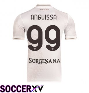 SSC Napoli (André-Frank Anguissa 99) Away Soccer Jersey White 2025/2026