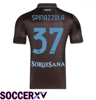SSC Napoli (Leonardo Spinazzola 37) Third Soccer Jersey Brown 2025/2026