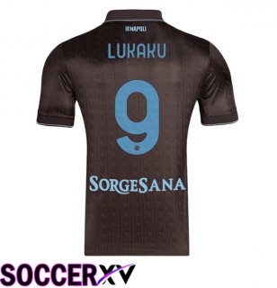 SSC Napoli (Romelu Lukaku 9) Third Soccer Jersey Brown 2025/2026