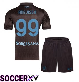 SSC Napoli (André-Frank Anguissa 99) Kids Third Soccer Jersey Brown 2025/2026