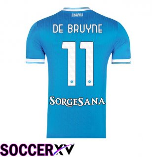SSC Napoli (Kevin De Bruyne 11) Home Soccer Jersey Blue 2025/2026