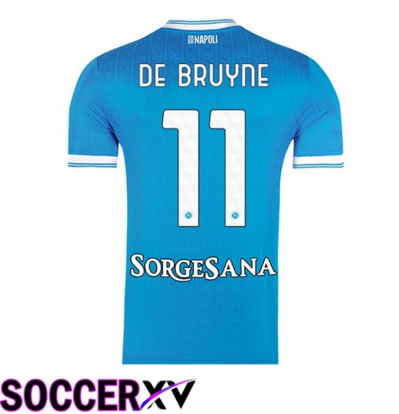 SSC Napoli (Kevin De Bruyne 11) Home Soccer Jersey Blue 2025/2026