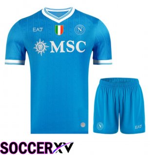 SSC Napoli Home kit Soccer Jersey + Shorts 2025/2026