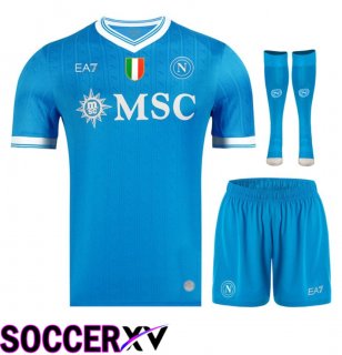 SSC Napoli Home kit Soccer Jersey (Shorts + Socks) 2025/2026