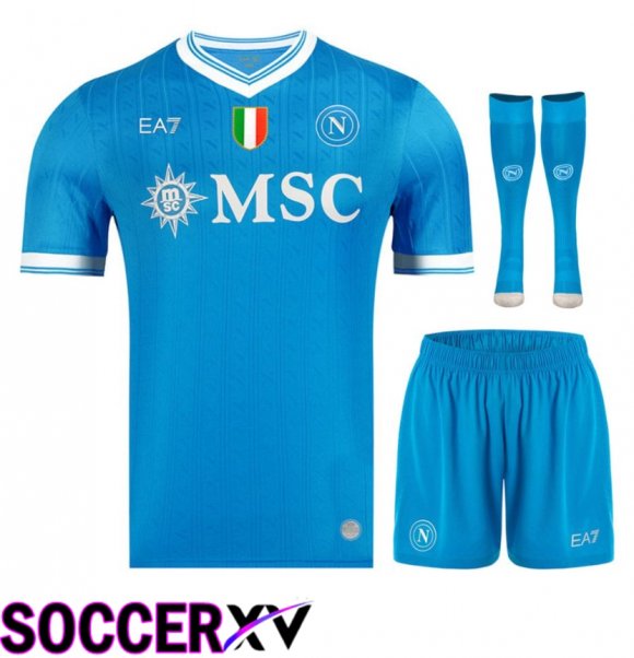 SSC Napoli Home kit Soccer Jersey (Shorts + Socks) 2025/2026