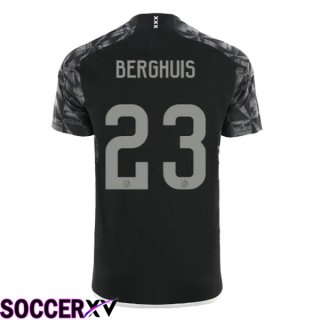AFC Ajax (Berghuis 23) Third Soccer Jersey Black 2023/2024