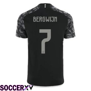 AFC Ajax (Bergwijn 7) Third Soccer Jersey Black 2023/2024
