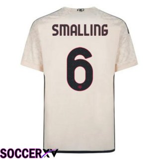 AS Roma (SMALLING 6) Away Soccer Jersey Yellow 2023/2024