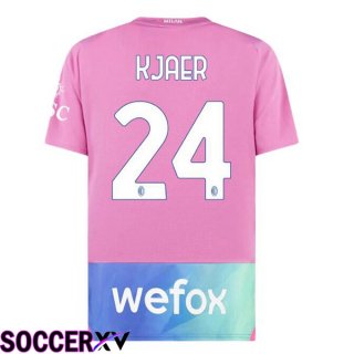 AC Milan (Kjaer 24) Third Soccer Jersey Rose 2023/2024