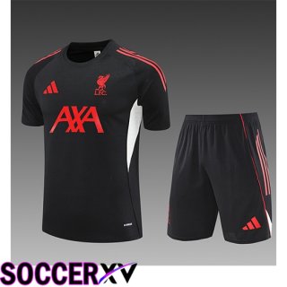 Ensemble Training T-Shirts FC Liverpool Enfant Noir/Rouge 2025/2026