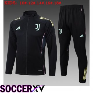 Ensemble Veste Survetement de Foot Juventus Enfant Noir 2025/2026