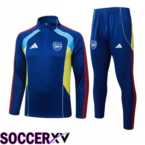 Ensemble Survetement de Foot Arsenal Bleu 2025/2026