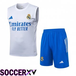 Gilet Foot Real Madrid + Shorts Blanc 2025/2026
