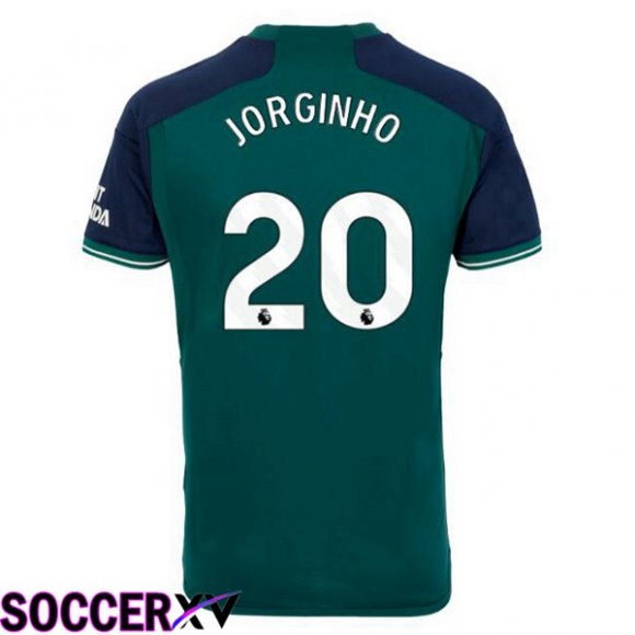 Arsenal (JORGINHO 20) Soccer Jersey Third Green 2023/2024
