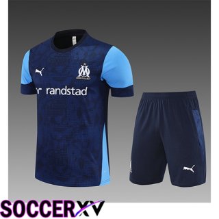 Ensemble Training Debardeur Marseille Enfant Bleu Royal 2025/2026 -02