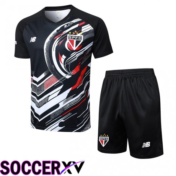 Ensemble Training T-Shirts Sao Paulo FC + Shorts Noir 2025/2026