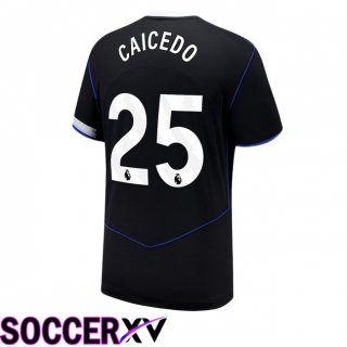 Maillot de Foot FC Chelsea (Caicedo 25) Third Noir 2025/2026
