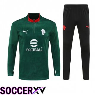 AC Milan kit Training Tracksuit Green 2025/2026  AC Milan kit Training Tracksuit Green 2025/2026