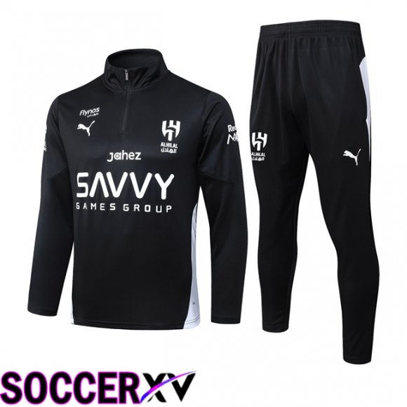 Al-Hilal FC kit Training Tracksuit Black 2025/2026  Al-Hilal FC kit Training Tracksuit Black 2025/2026