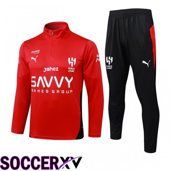 Al-Hilal FC kit Training Tracksuit Red 2025/2026  Al-Hilal FC kit Training Tracksuit Red 2025/2026