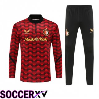 Feyenoord kit Training Tracksuit Red 2025/2026  Feyenoord kit Training Tracksuit Red 2025/2026
