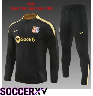 FC Barcelona Kids kit Training Tracksuit Black 2024/2025