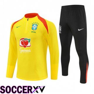 Brazil kit Training Tracksuit Yellow 2025/2026  Brazil kit Training Tracksuit Yellow 2025/2026
