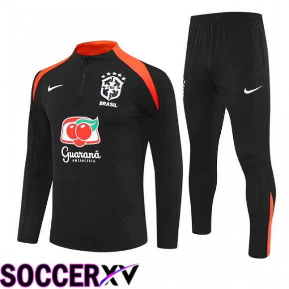 Brazil kit Training Tracksuit Black 2025/2026  Brazil kit Training Tracksuit Black 2025/2026