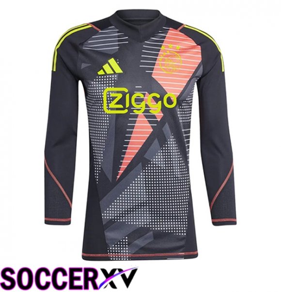 Ajax Goalkeeper Soccer Jersey Long sleeve Black 2024/2025