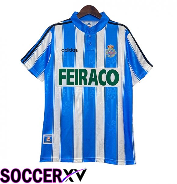 Deportivo La Coruna Retro Home Soccer Jersey 1997/1998