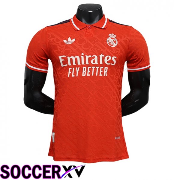 Real Madrid Soccer Jersey Special Edition Red 2024/2025