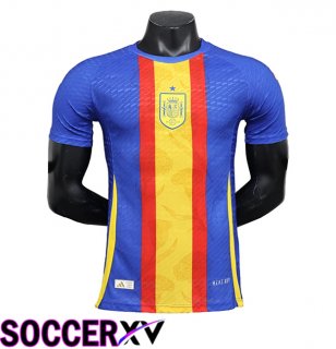 Spain Soccer Jersey Special Edition Blue/Yellow 2024/2025
