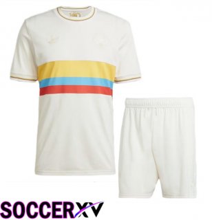 Colombia Kids Soccer Jersey 100th Anniversary Edition White 2024/2025