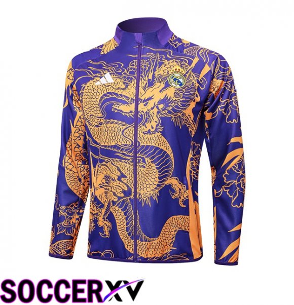 Real Madrid Training Jacket Purple 2024/2025