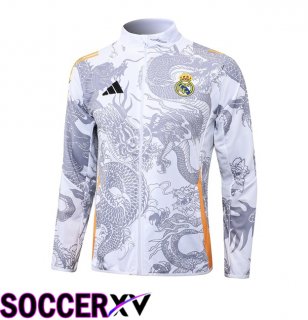 Real Madrid Training Jacket White 2024/2025