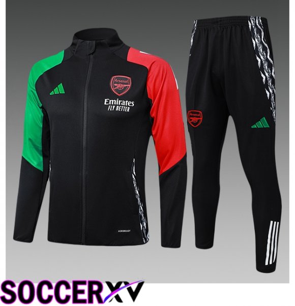 Arsenal Kids kit Training Jacket Suit Red Black Green 2024/2025
