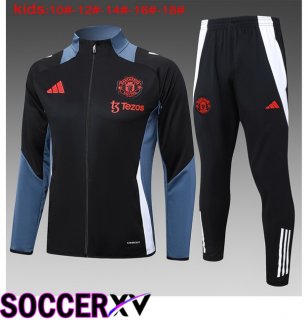 Manchester United Kids kit Training Jacket Suit Black 2024/2025