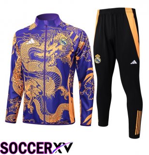Real Madrid kit Training Jacket Suit Purple 2024/2025