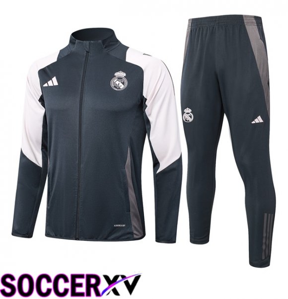 Real Madrid kit Training Jacket Suit Grey 2024/2025