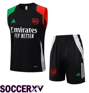 Arsenal Gilet Soccer + Shorts Black 2024/2025