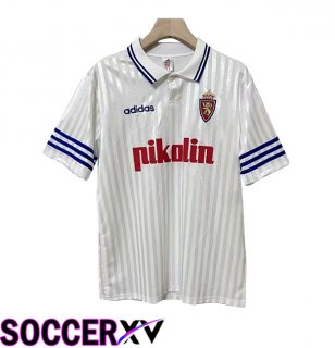 Real Zaragoza Retro Home Soccer Jersey 1995/1996
