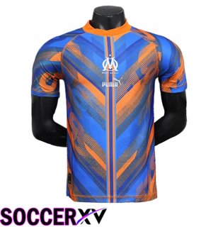 Marseille OM Soccer Jersey Special Edition Orange/Blue 2024/2025