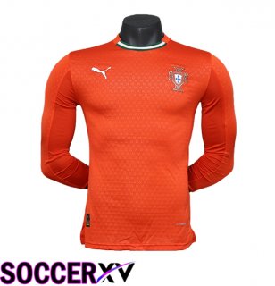Portugal Long sleeve Home Soccer Jersey 2025/2026